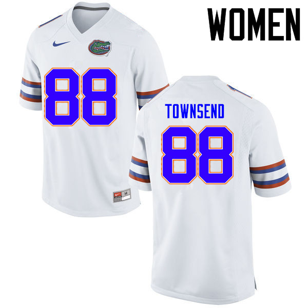 Women Florida Gators #88 Tommy Townsend College Football Jerseys Sale-White - Click Image to Close